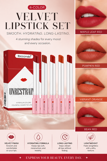 Luxiva velvet Lipstick Collection -4 Stuning Shades