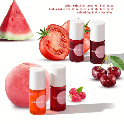Fruit Glow Lip Tint Set -4 Hydrating & Long Lasting Shades